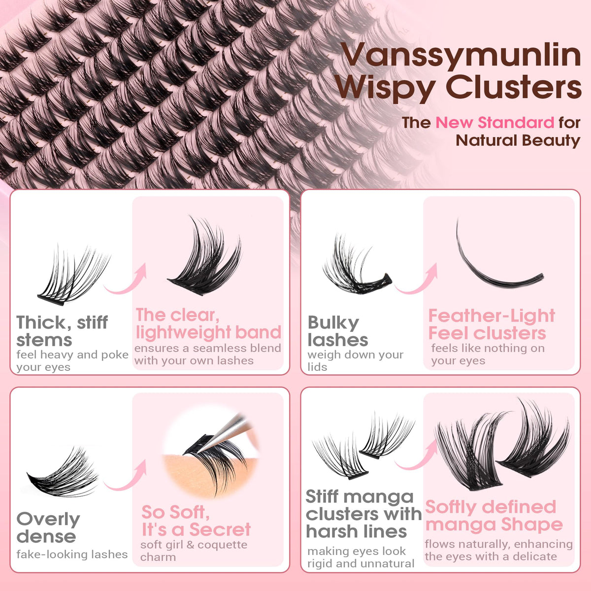 Vanssymunlin Spider Lashes Kit daily-wear ready lightweight feel