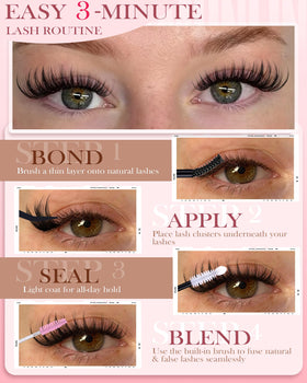 Vanssymunlin Spider Lashes Kit easy-apply steps for beginners