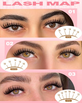 Vanssymunlin Spider Lashes Kit soft-c curl for lifted eyes