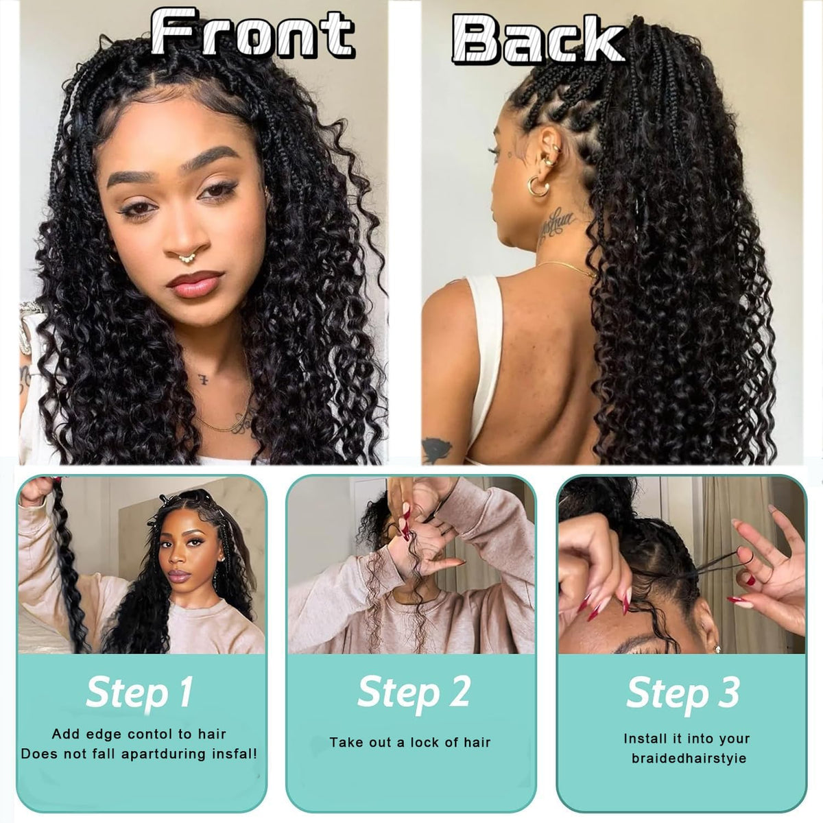 Variedoris color friendly braiding hair ready for customization