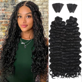 Variedoris 18-inch deep wave hair for knotless box braids and natural movement