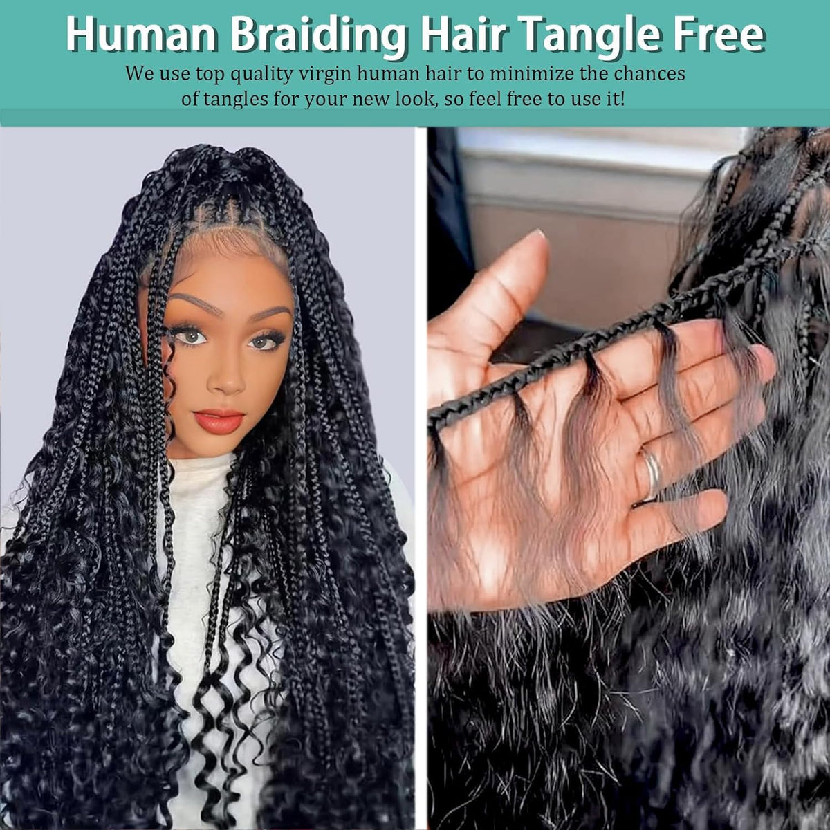 Variedoris long lasting deep wave braiding hair in 18 inch length