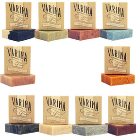 Varina Mens Variety Bar Soap pack shot highlighting natural cleansing for sensitive skin.
