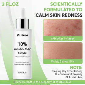 Varixoa with Niacinamide and Hyaluronic Acid supports hydration and balanced skin
