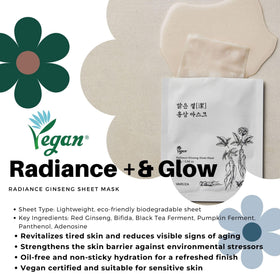 VARUZA Energizing Kombucha mask for refreshed, hydrated skin.