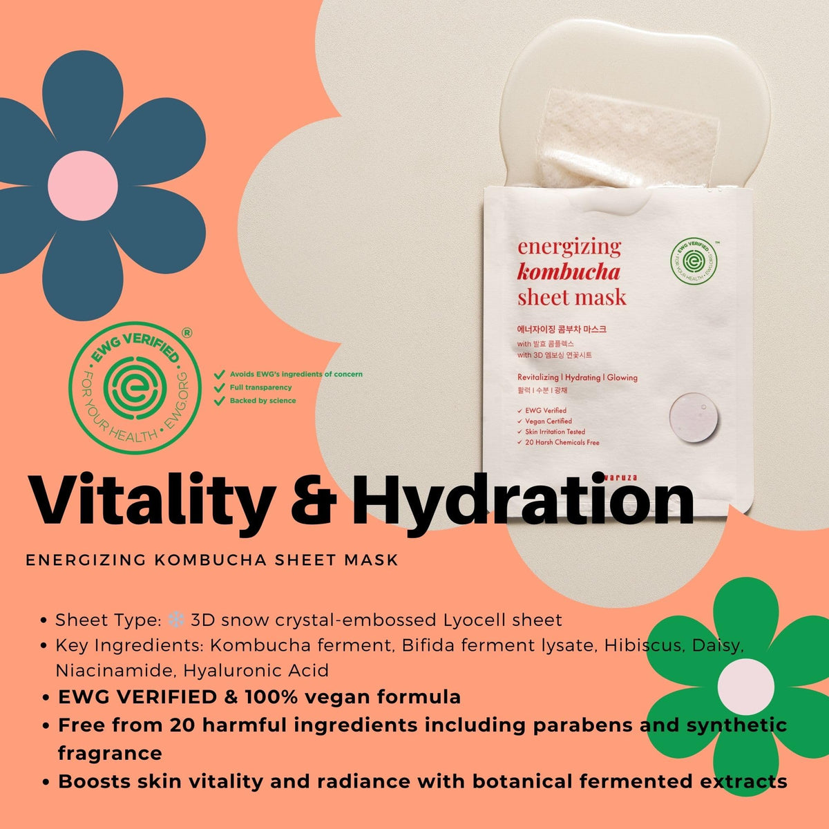 VARUZA Firm and Glow mask application for firmer-looking skin.