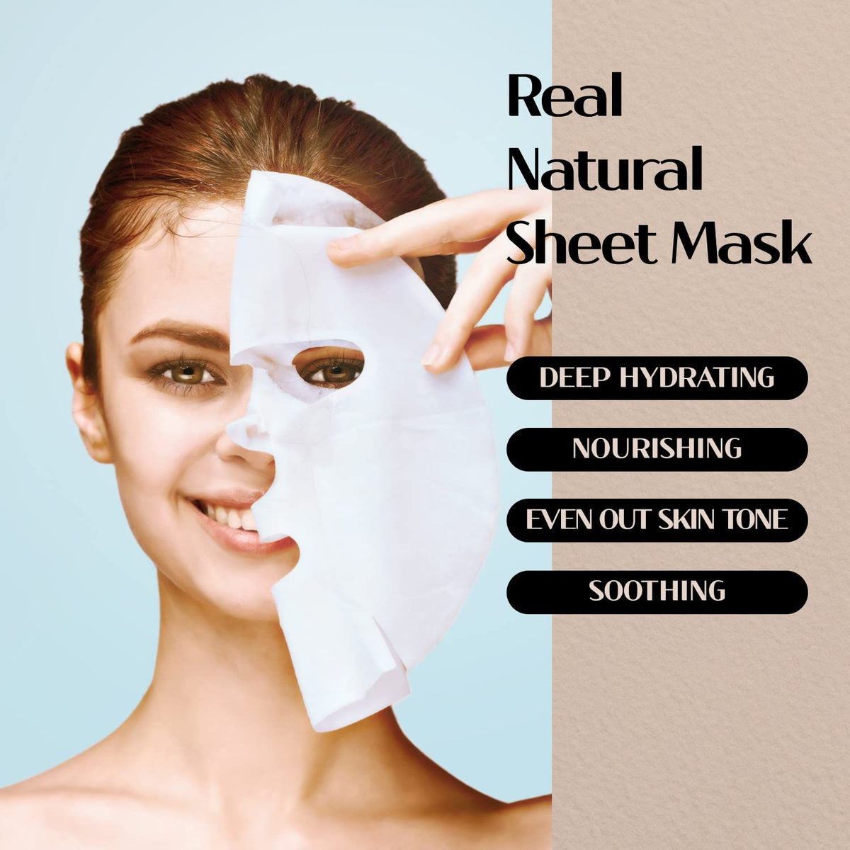 Plant-based soothing complex in Varuza mask supports gentle skin comfort.