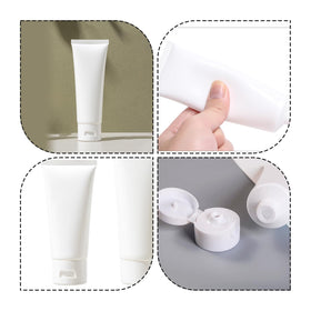VASANA airline-friendly travel containers neatly organize toiletries on trips.