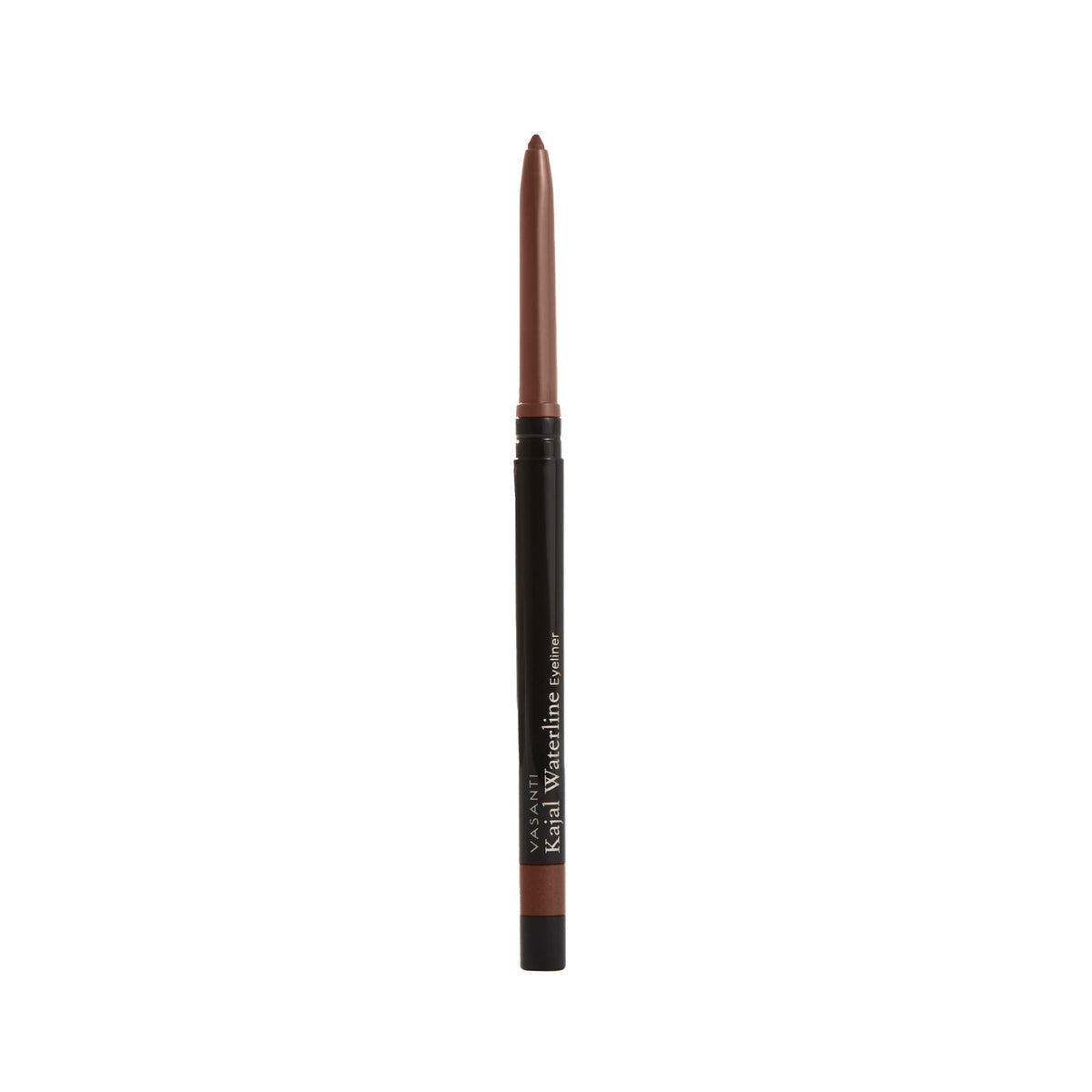 VASANTI Kajal Waterline Eyeliner Hazel Brown packaging shows sleek pencil design and safety labeling
