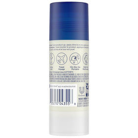 Vaseline balm-stick demonstrating chafing-relief use on the go.