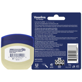 Vaseline Cocoa Butter Healing Jelly ointment eases extremely dry skin.