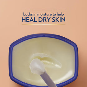 Vaseline Cocoa Butter Healing Jelly smooths rough elbows and knees.