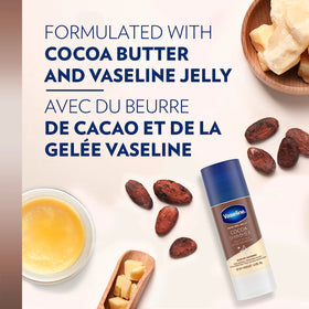 Vaseline Cocoa Shimmer Jelly Stick moisturizes dry spots with a silky finish.