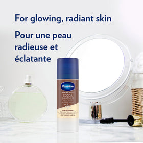 Vaseline Cocoa Shimmer Jelly Stick travel-size portable balm for on-the-go use.