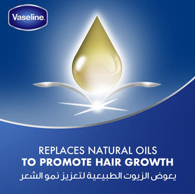 Vaseline Hair Tonic ingredient swatch with mineral oil and fragrance.