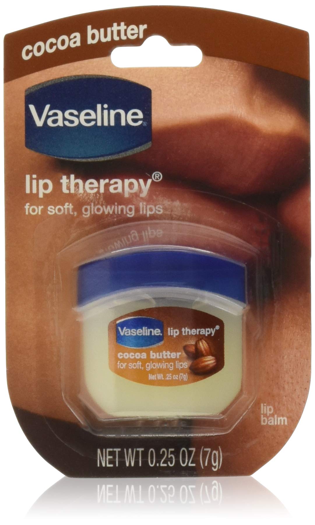 Vaseline Lip Therapy Cocoa Butter pack of 10, travel-ready lip care.