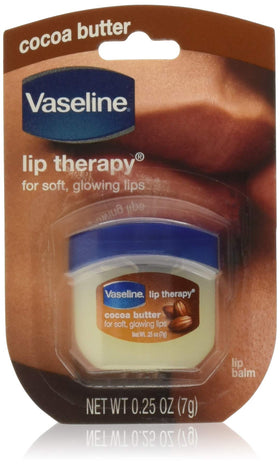 Vaseline Lip Therapy Cocoa Butter pack of 10, travel-ready lip care.