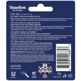 Vaseline Lip Therapy Rosy Lips application close-up for smooth lips