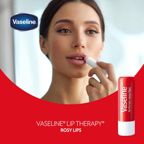 Vaseline Lip Therapy Rosy Lips balm container close-up