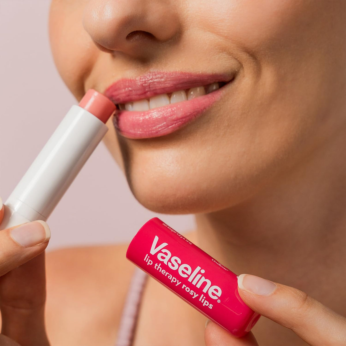 Vaseline Lip Therapy Rosy Lips soft lips during wear