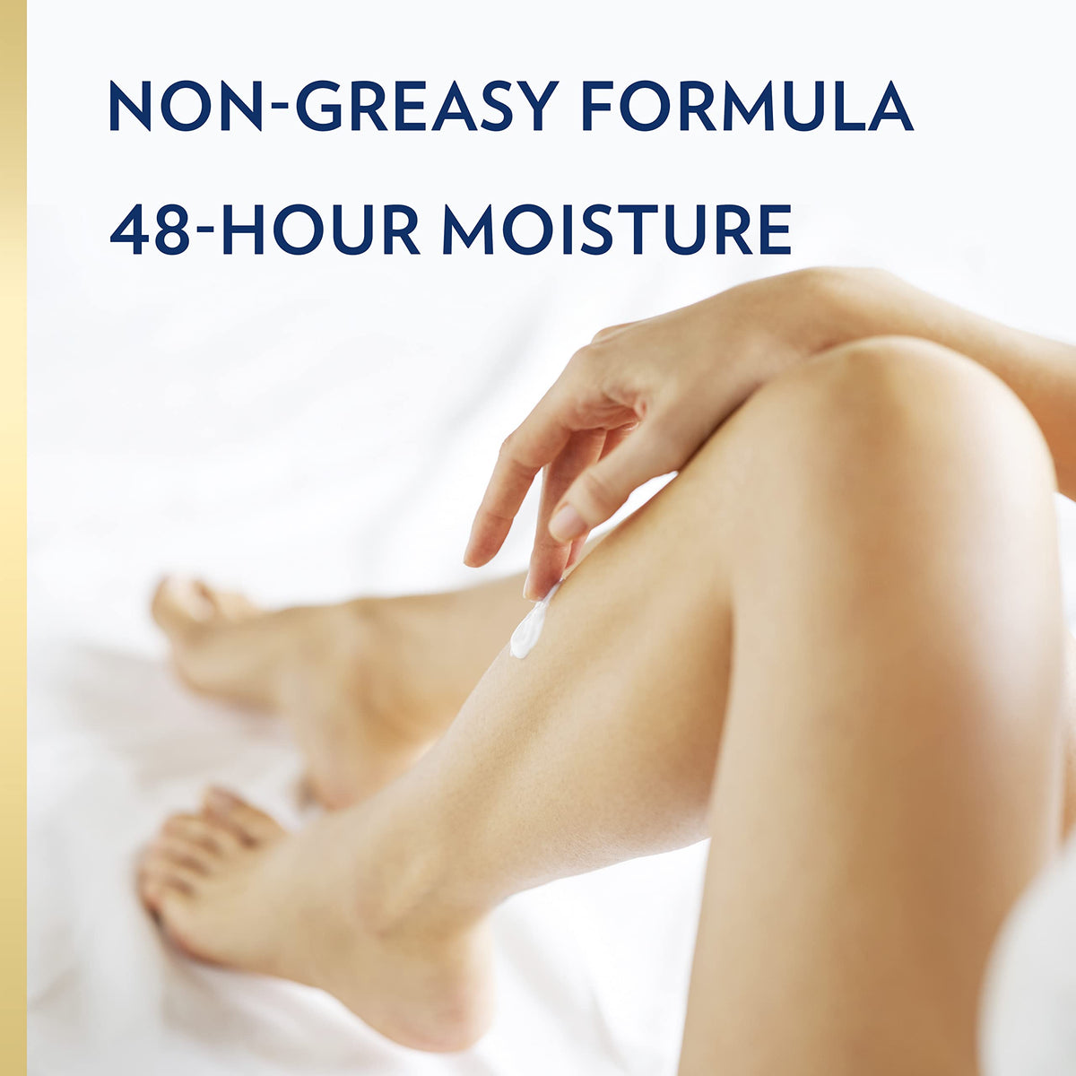 Vaseline Nourishing Moisture bottle made with 50% recycled plastic for eco-friendly packaging