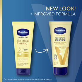 Close-up of Vaseline Nourishing Moisture texture showing creamy, fast-absorbing finish
