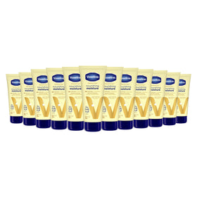 Vaseline Nourishing Moisture pack of 12 bottles front view for daily hydration