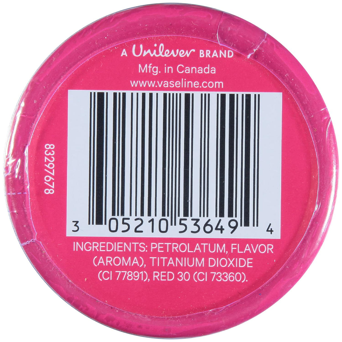 Vaseline Lip Therapy Rosy Lips tinted on lips for subtle pink glow