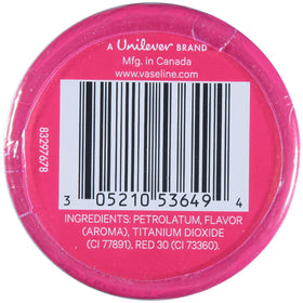 Vaseline Lip Therapy Rosy Lips tinted on lips for subtle pink glow