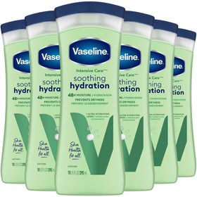 Vaseline Soothing Hydration 6-pack front view highlighting bundled moisture