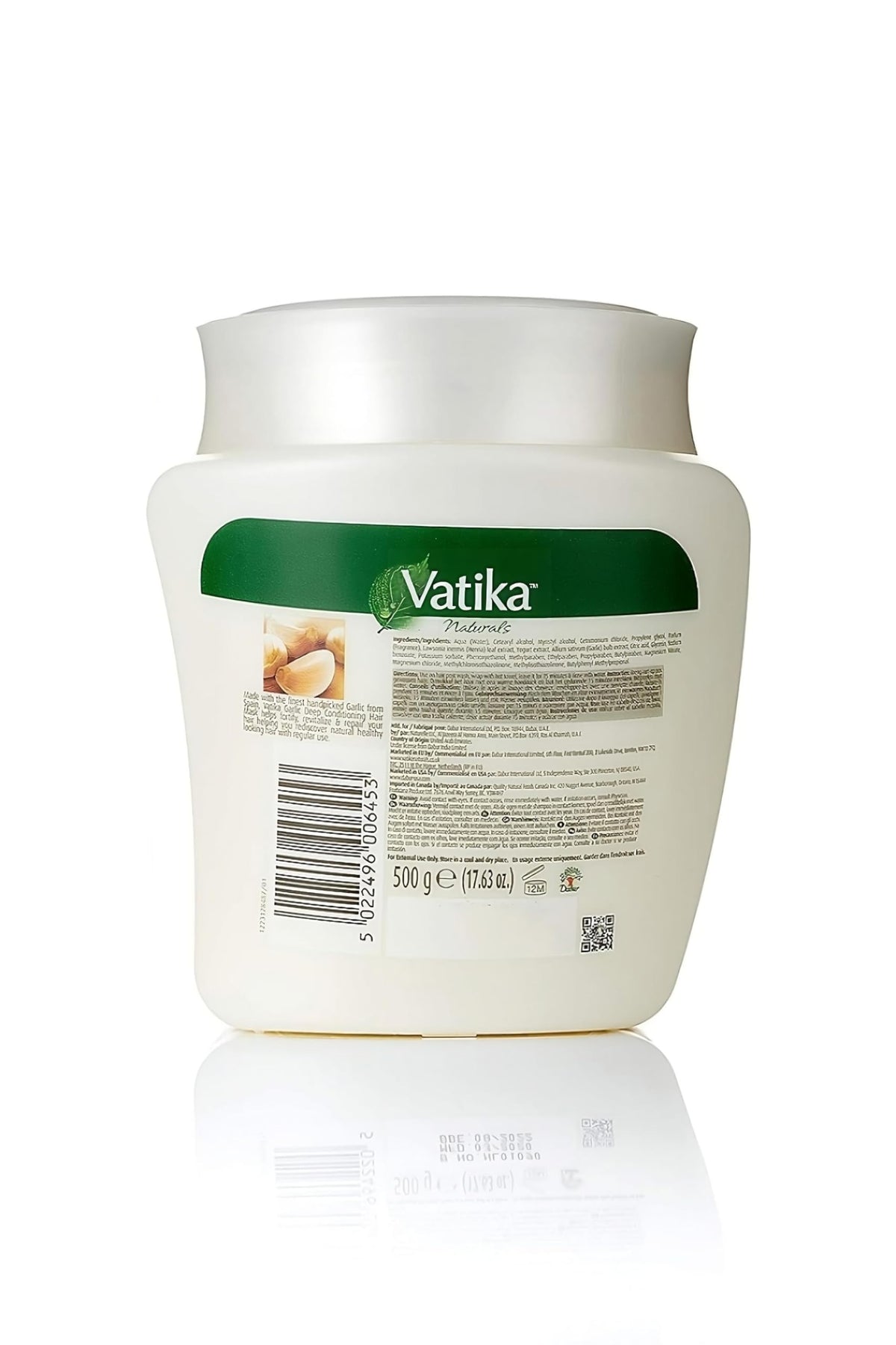 Vatika Naturals Garlic Hair Mask texture close-up for creamy formula