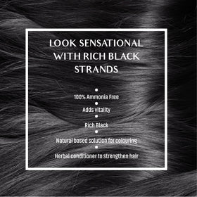 Vatika Naturals glossy black finish adds shine and softness.