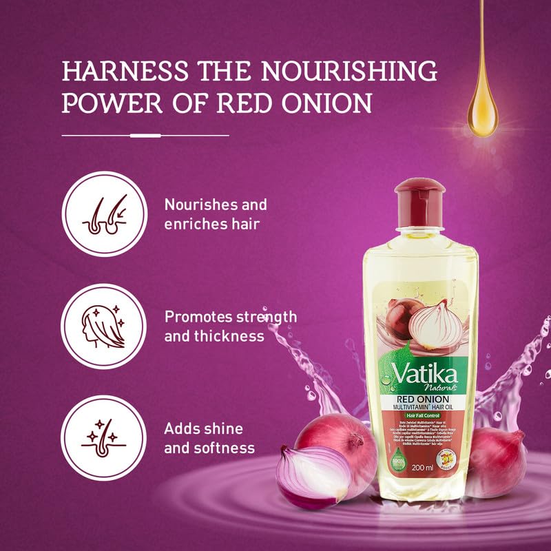 Vatika Naturals Hair Oil scalp massage visual implying easy, relaxing application.