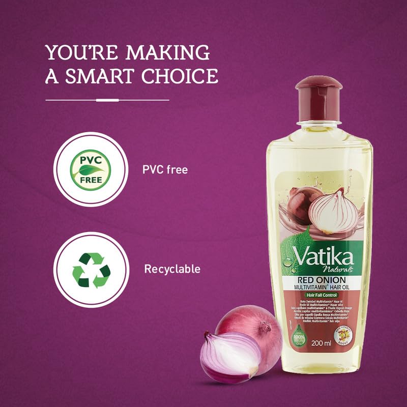 Vatika Naturals Hair Oil shine image hinting at healthier, glossy strands.