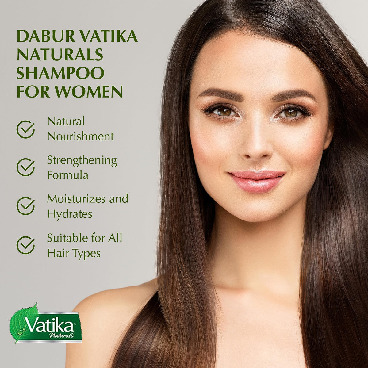Vatika Naturals Moisturizing Shampoo on damp hair demonstrates easy daily routine.