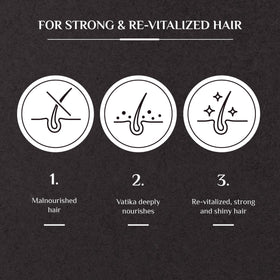 Vatika Naturals 400ml bottle packaging conveys long-lasting, clean beauty for all hair types