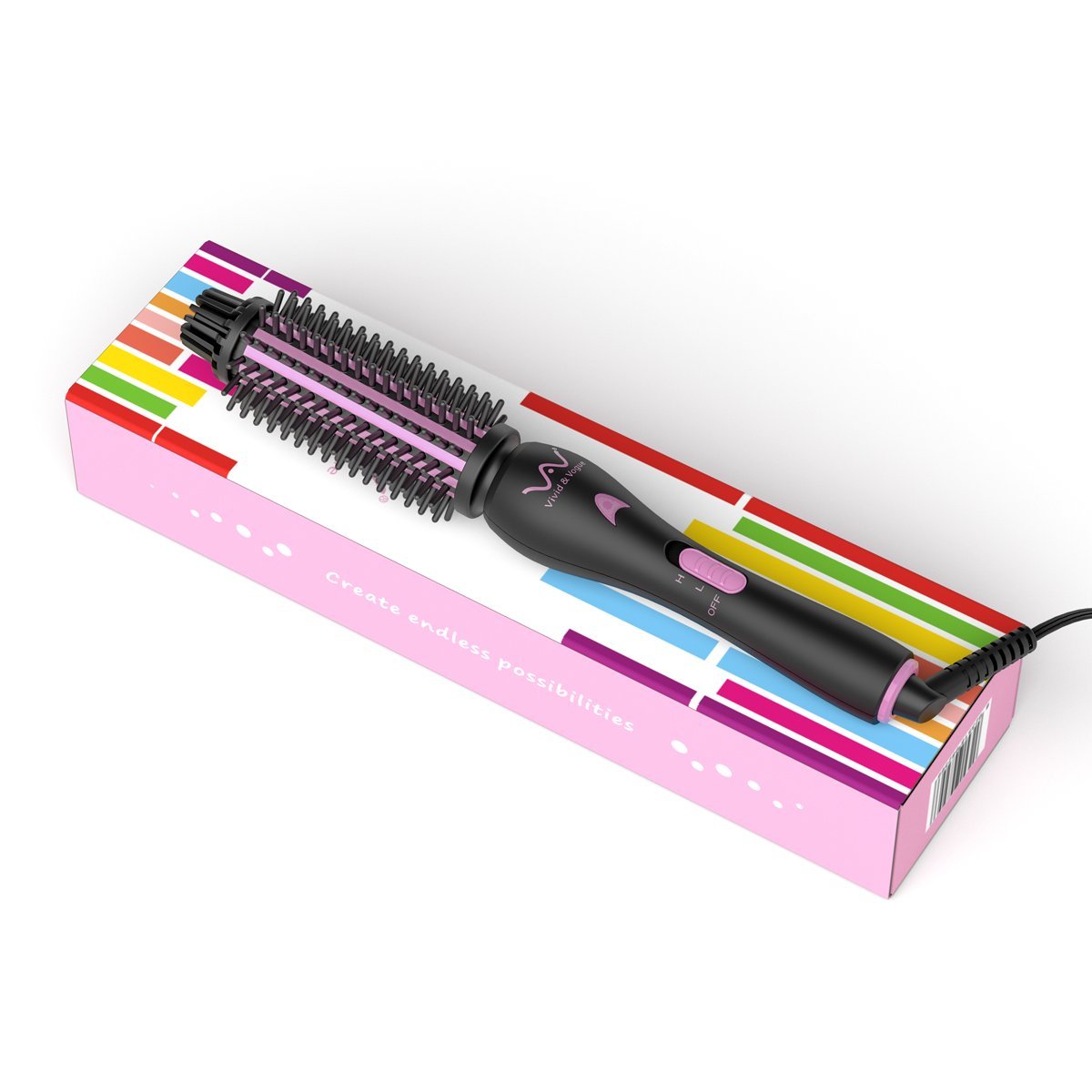 VAV ceramic tourmaline technology reduces frizz and adds shine.