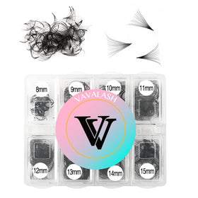 VAVALASH 600 fans premade box shown for efficient salon use.