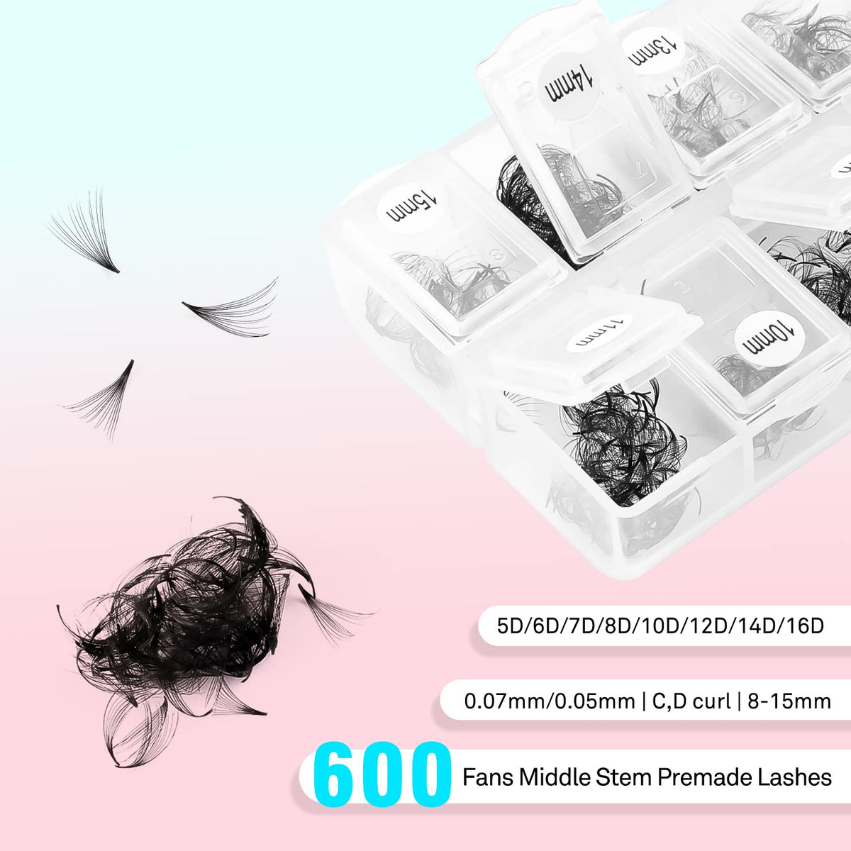 VAVALASH Korean black PBT material for lightweight natural-looking lashes