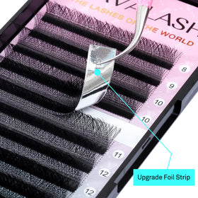 VAVALASH W-shaped 5D premade fans ready for direct application.