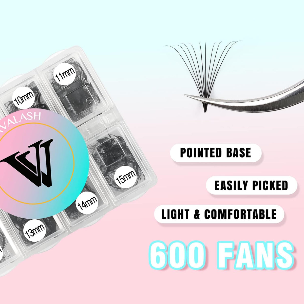 VAVALASH promade loose fans texture highlights natural look and easy handling for artists.