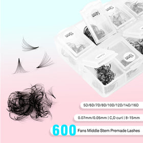 VAVALASH thin base volume fans enable seamless lash extensions