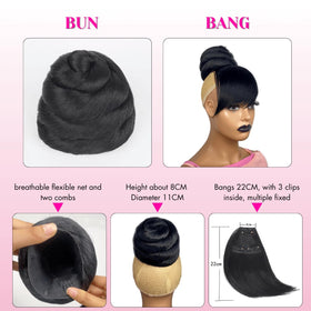 VAVANGA bangs with three clips inside for stable positioning.