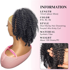 VAVANGA 12inch ponytail length blends naturally with hair