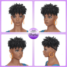 VAVANGA premium synthetic fiber maintains curl texture and easy styling.