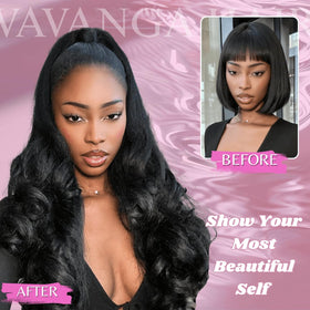 VAVANGA secure wrap ponytail with drawstring and comb