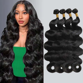 VBOKYD Body Wave Bundles close-up of thick double-machine weft for durability