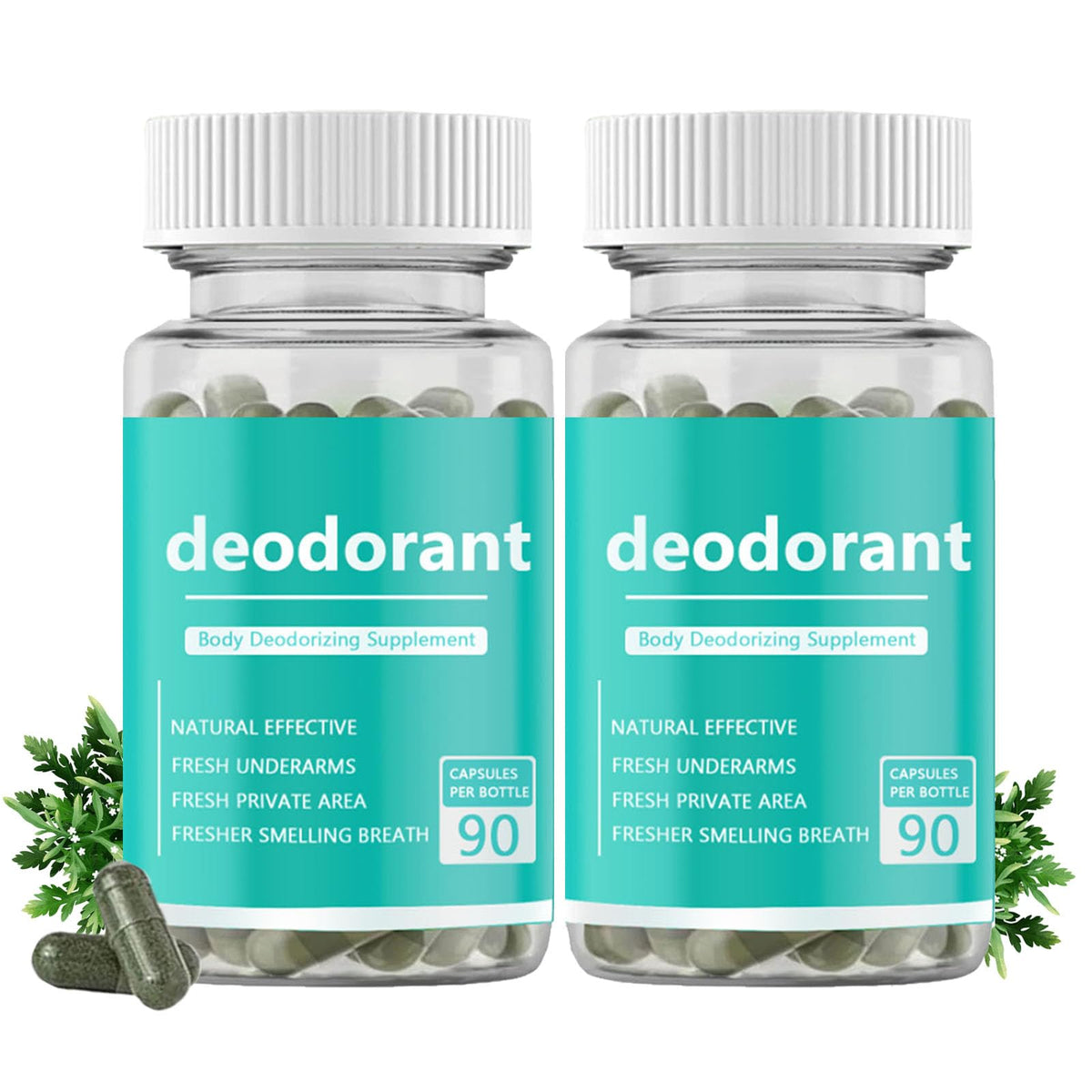 Vbolre body deodorizing supplement bottle front view for daily odor control.
