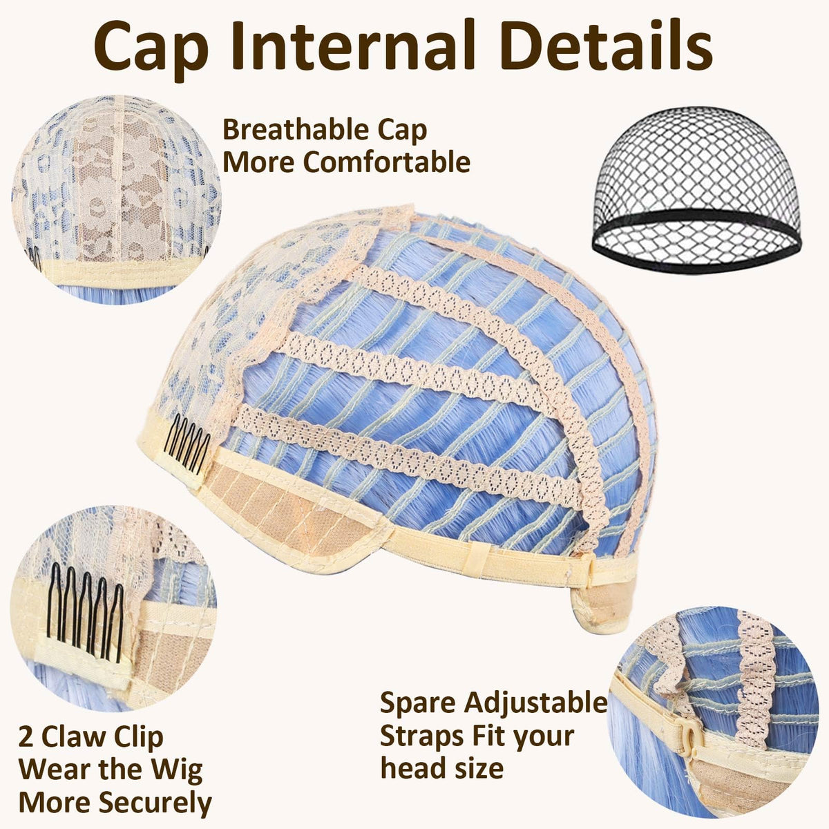 VCAY adjustable straps ensure a secure, snug fit for most heads.