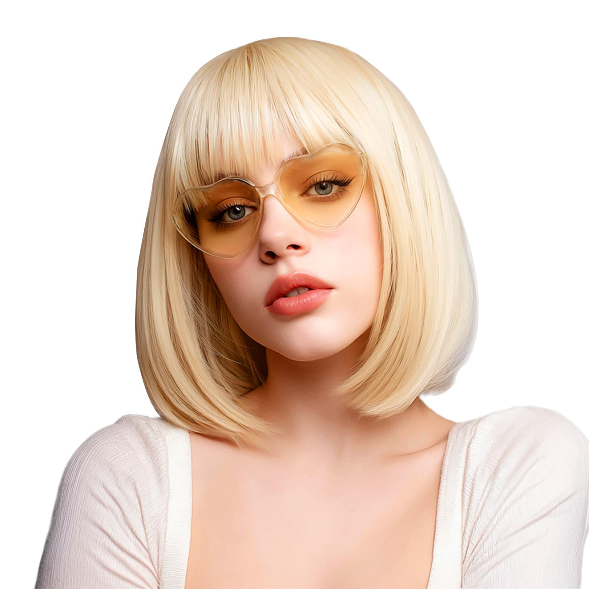 VCAY blonde bob wig ideal for cosplay shows and parties